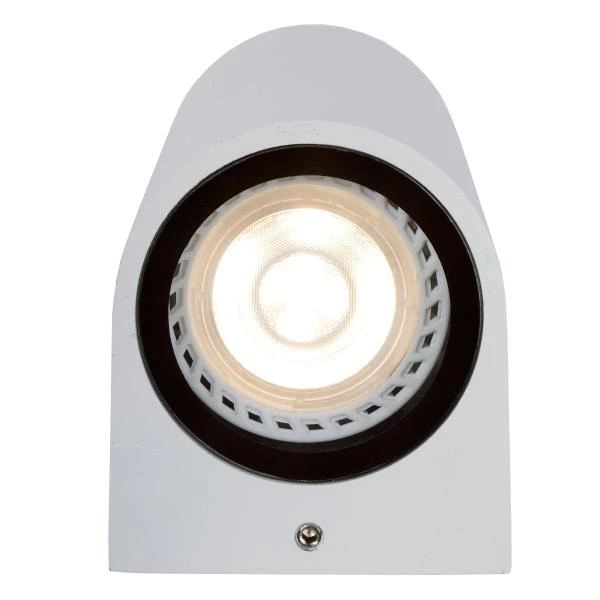 Lucide ZARO - Wandspot / Wandlamp Binnen/Buiten - 1xGU10 - IP44 - Wit - detail 1